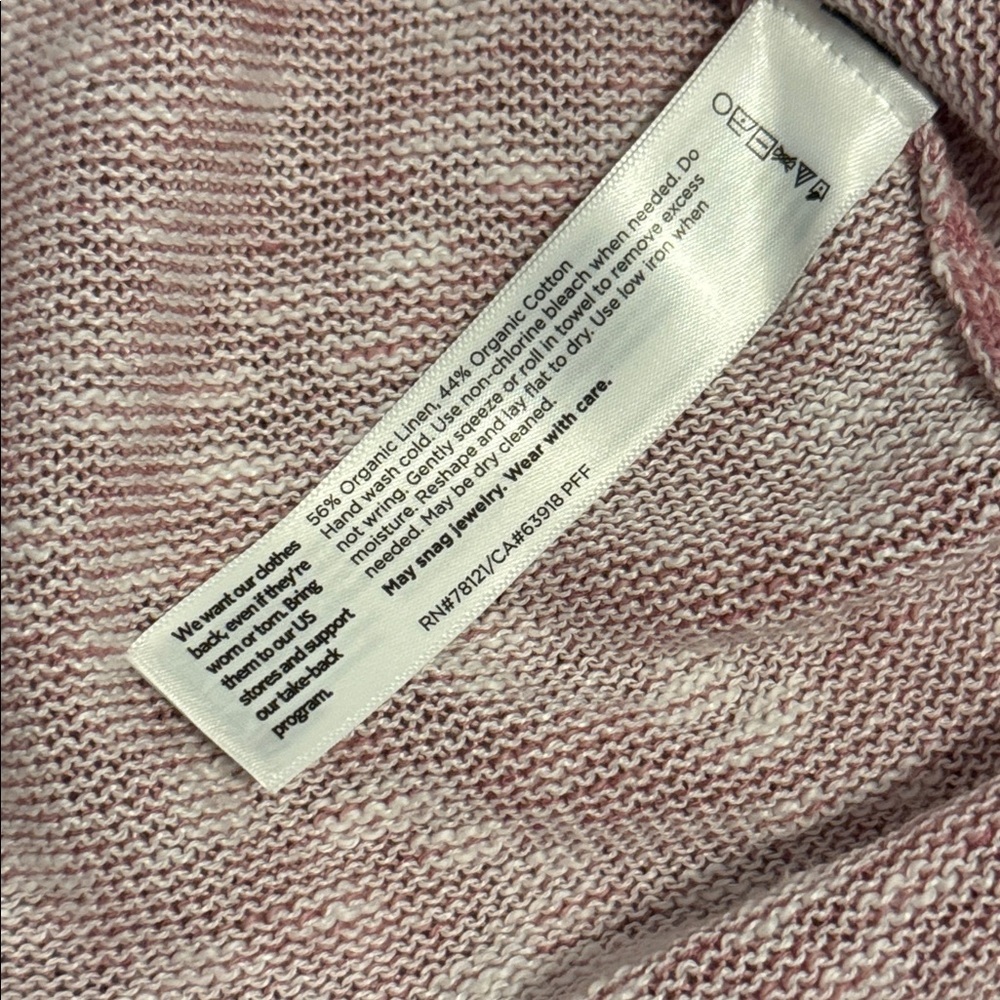 Eileen Fisher size XS Women's Pink Sweater Top - Picture 2 of 4